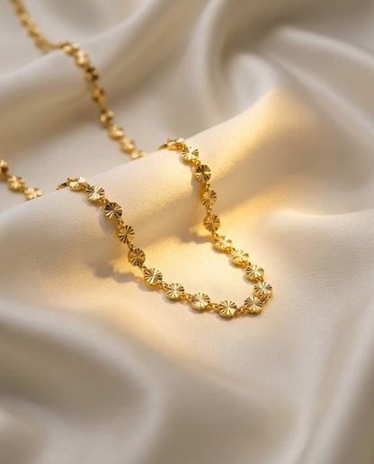 The Sunray Disc Anti Tarnish Necklace - Gold