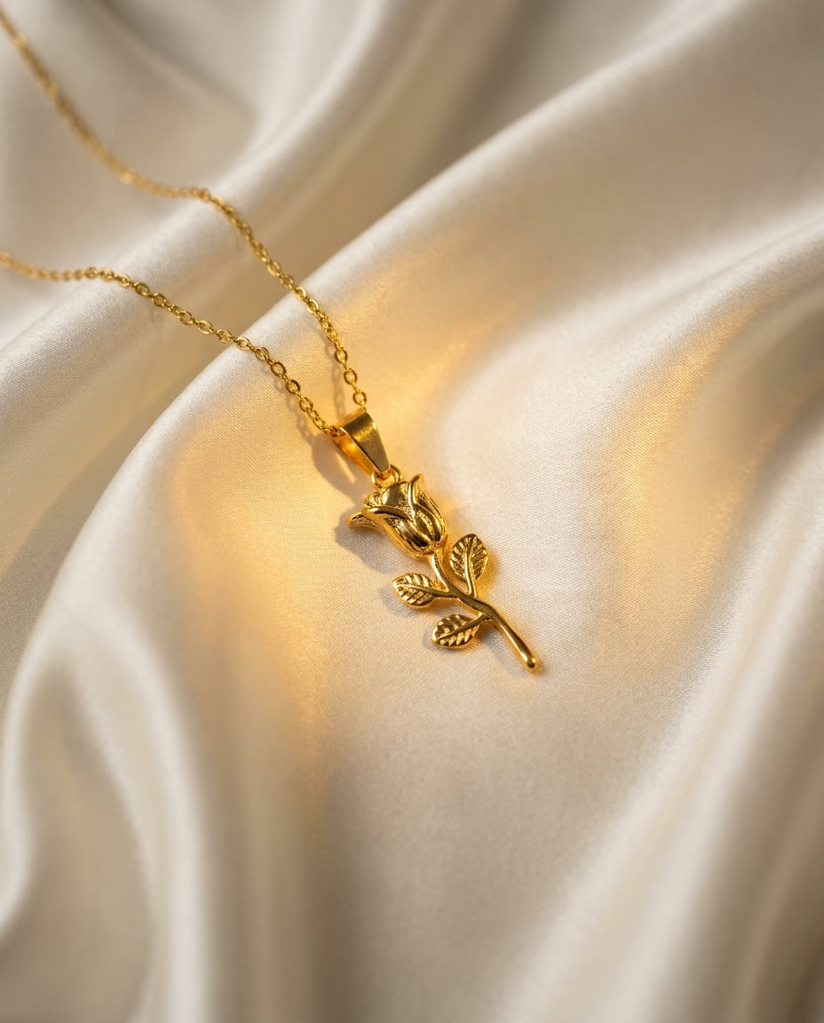 The Rose Anti Tarnish Necklace - Gold