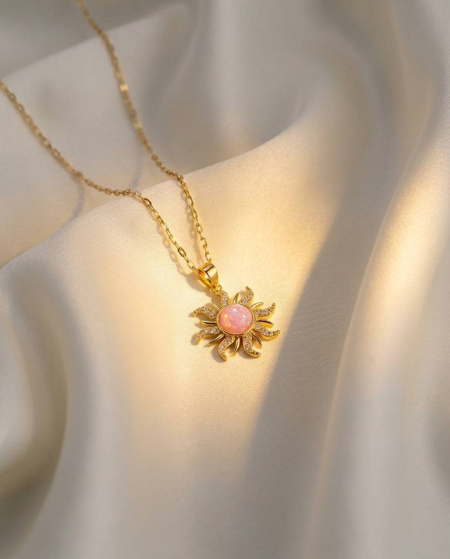 The Sunstone Anti Tarnish Necklace - Gold