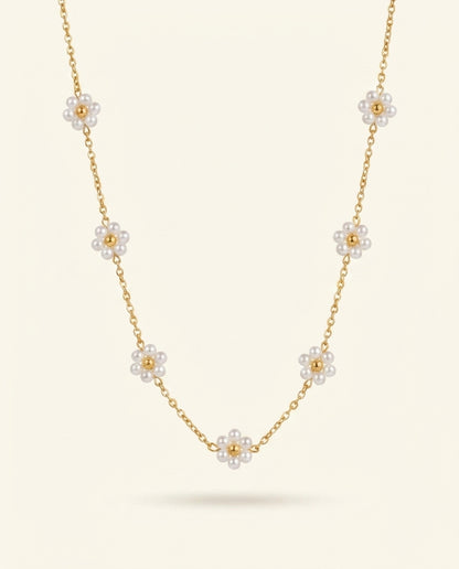 The Daisy Chain Anti Tarnish Necklace - Gold
