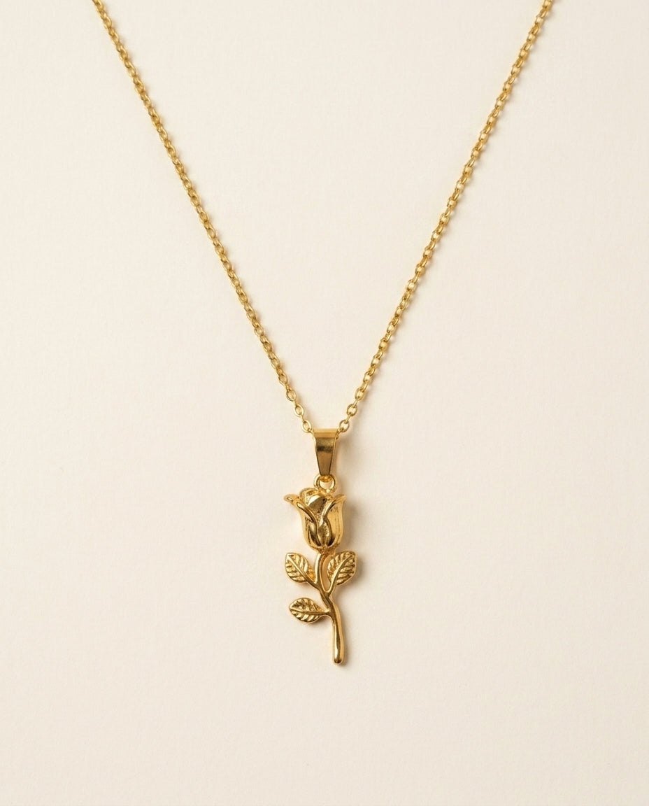 The Rose Anti Tarnish Necklace - Gold
