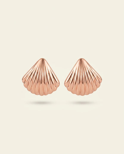 The Shore Stud Earrings - Rose Gold