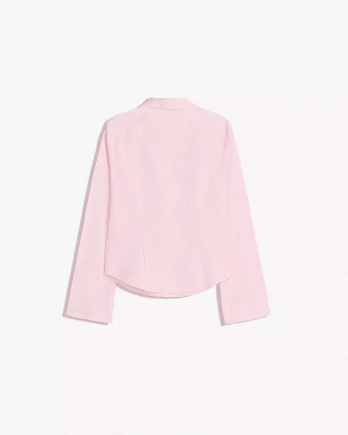 Pink Flared Sleeves Shirt