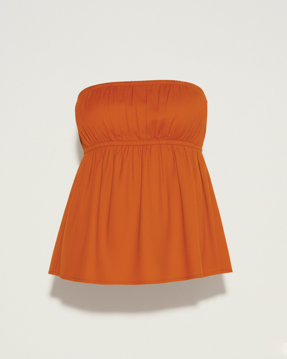 Burnt Orange Bandeau Top And Pants Co Ord Set