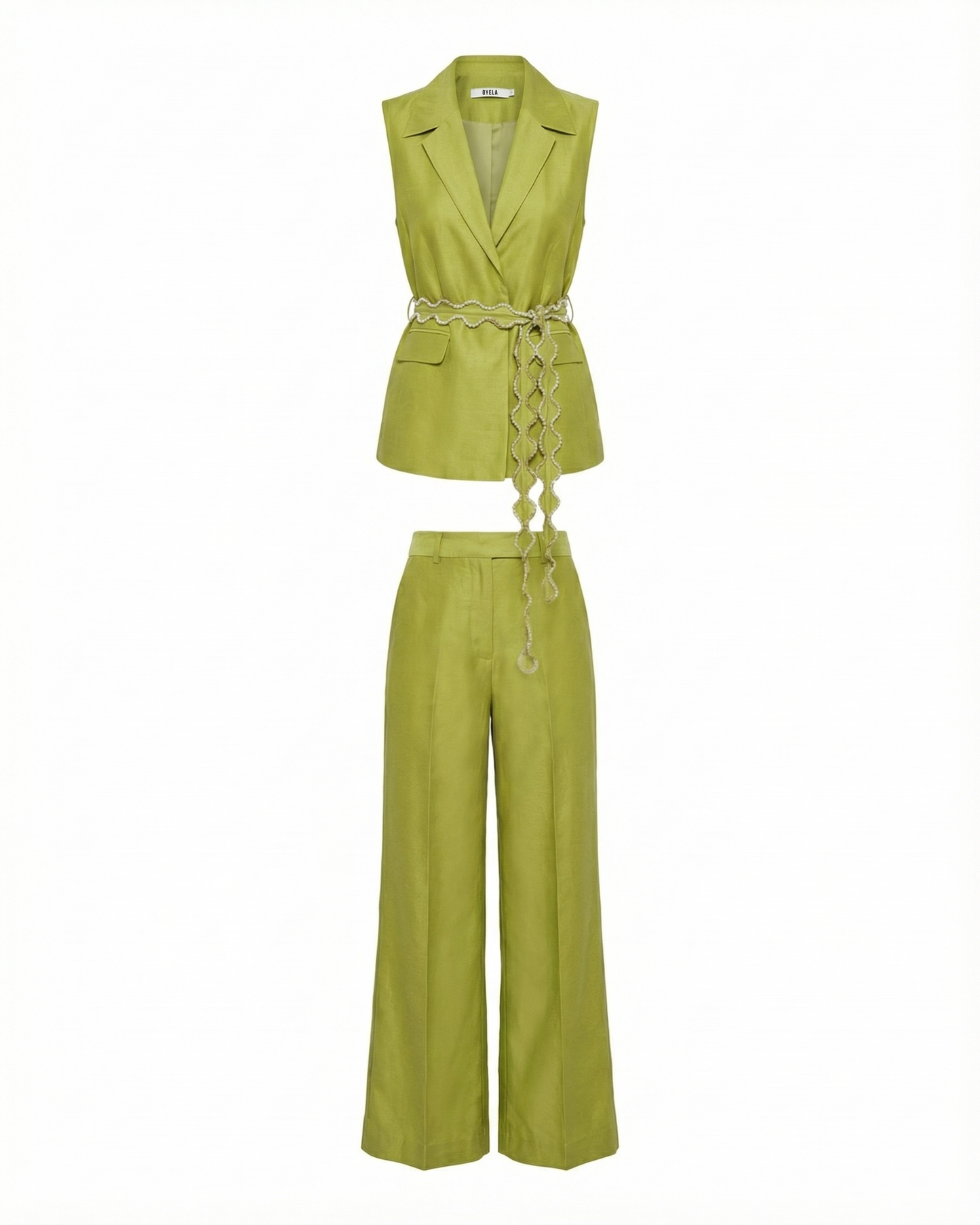 Lime Green Top and Pant Co-ord Set