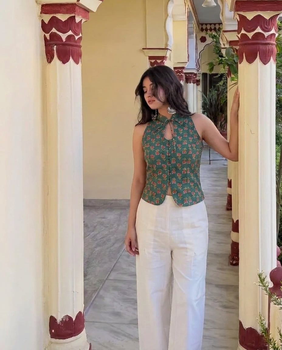 Gulnaar Keyhole Vest Top