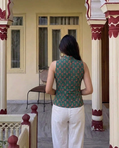 Gulnaar Keyhole Vest Top