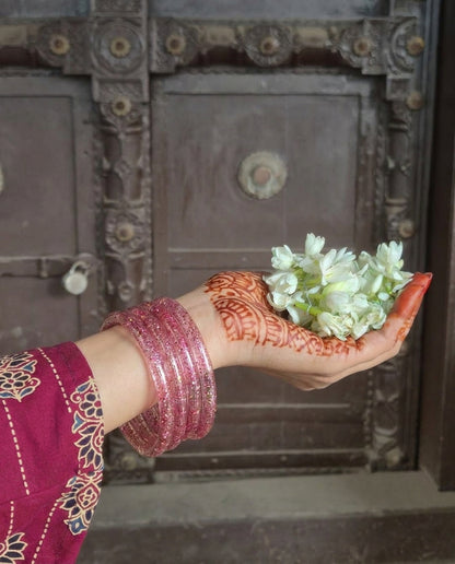 Glitter Stack Bangle Set