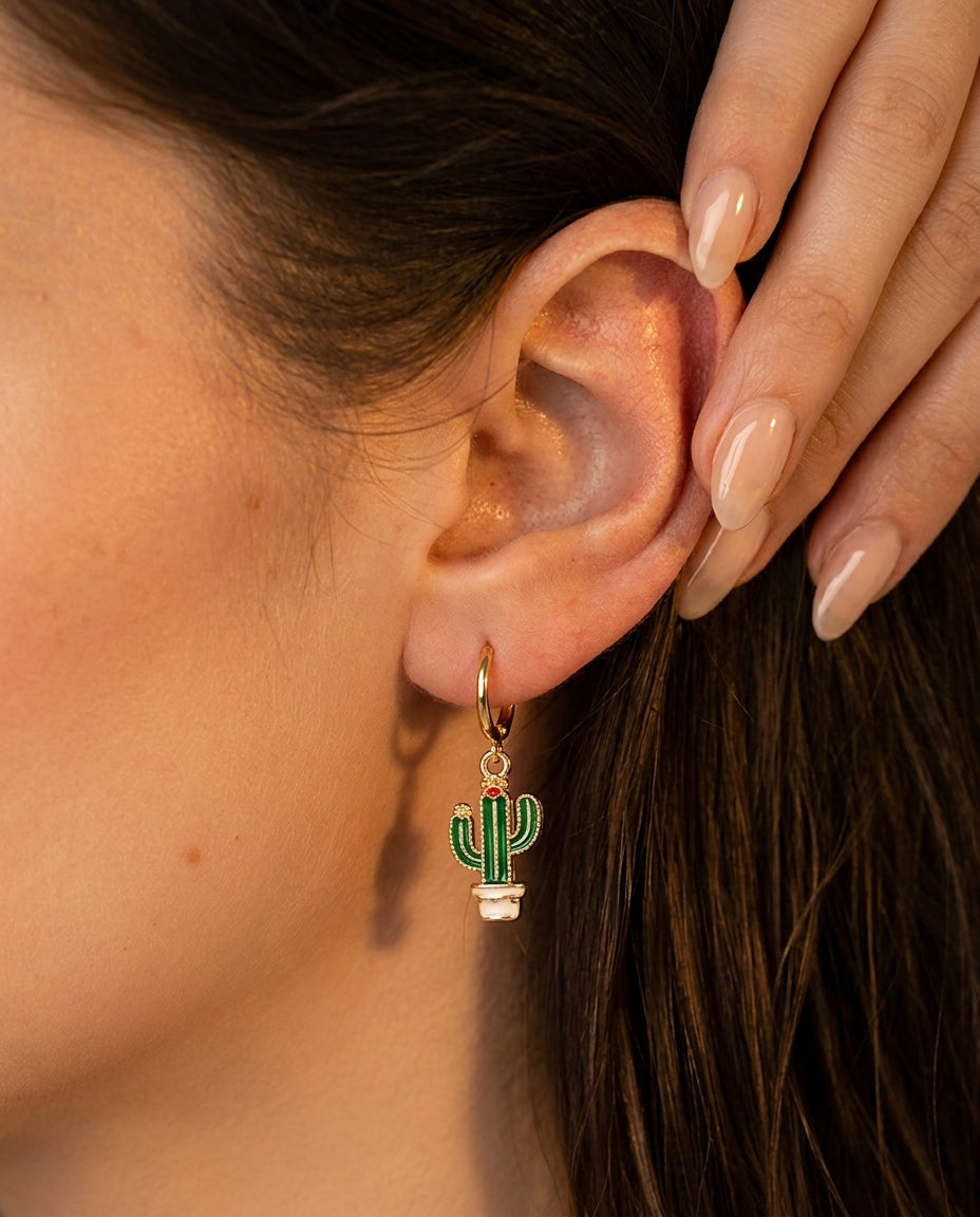 Rainbow Charm Drop Earrings