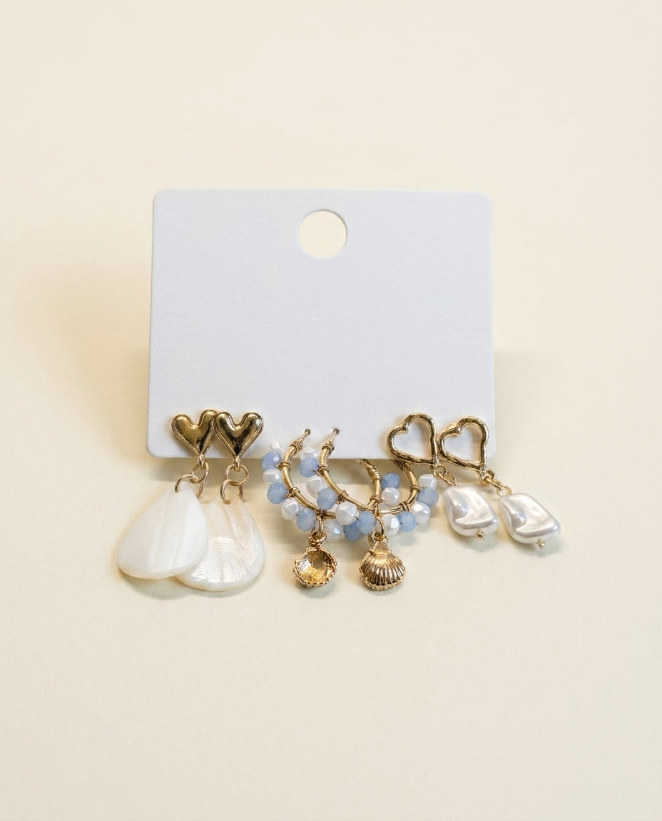 Mixed Charm Earring Set