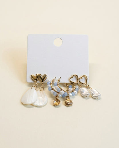 Mixed Charm Earring Set