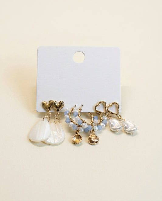 Mixed Charm Earring Set