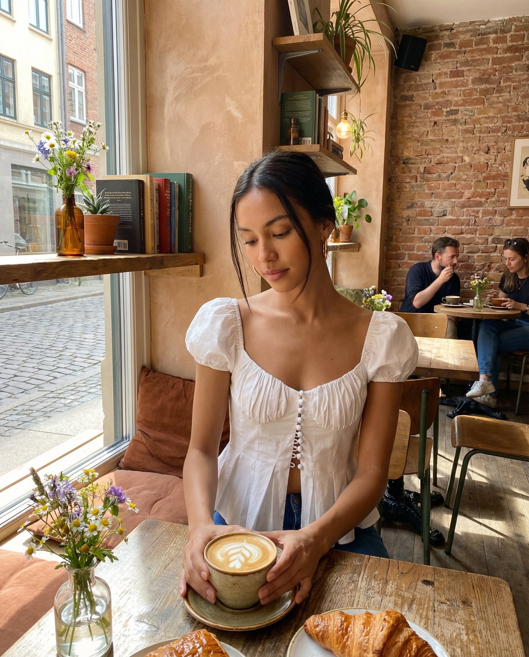 topwear,tops,outdoor events,glam, minimal,summer,woven,cotton,white,solid,ruched,skinny fit,peplum,waist length,flared hem,sweetheart neck,puff sleeves,short sleeves	OY1902-white,  25060014GG