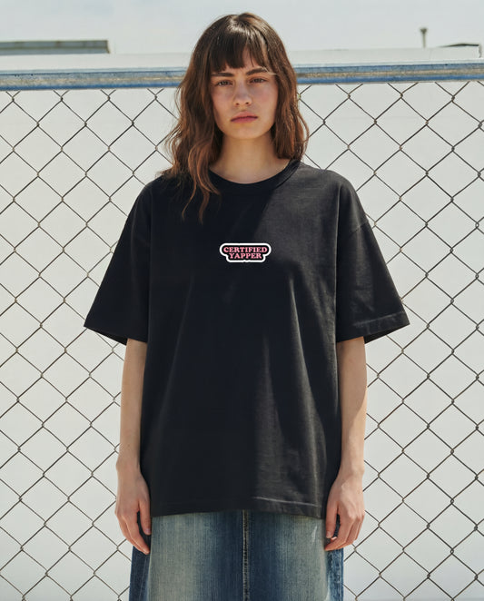 Certified Yapper Women's Oversized Tee - Black