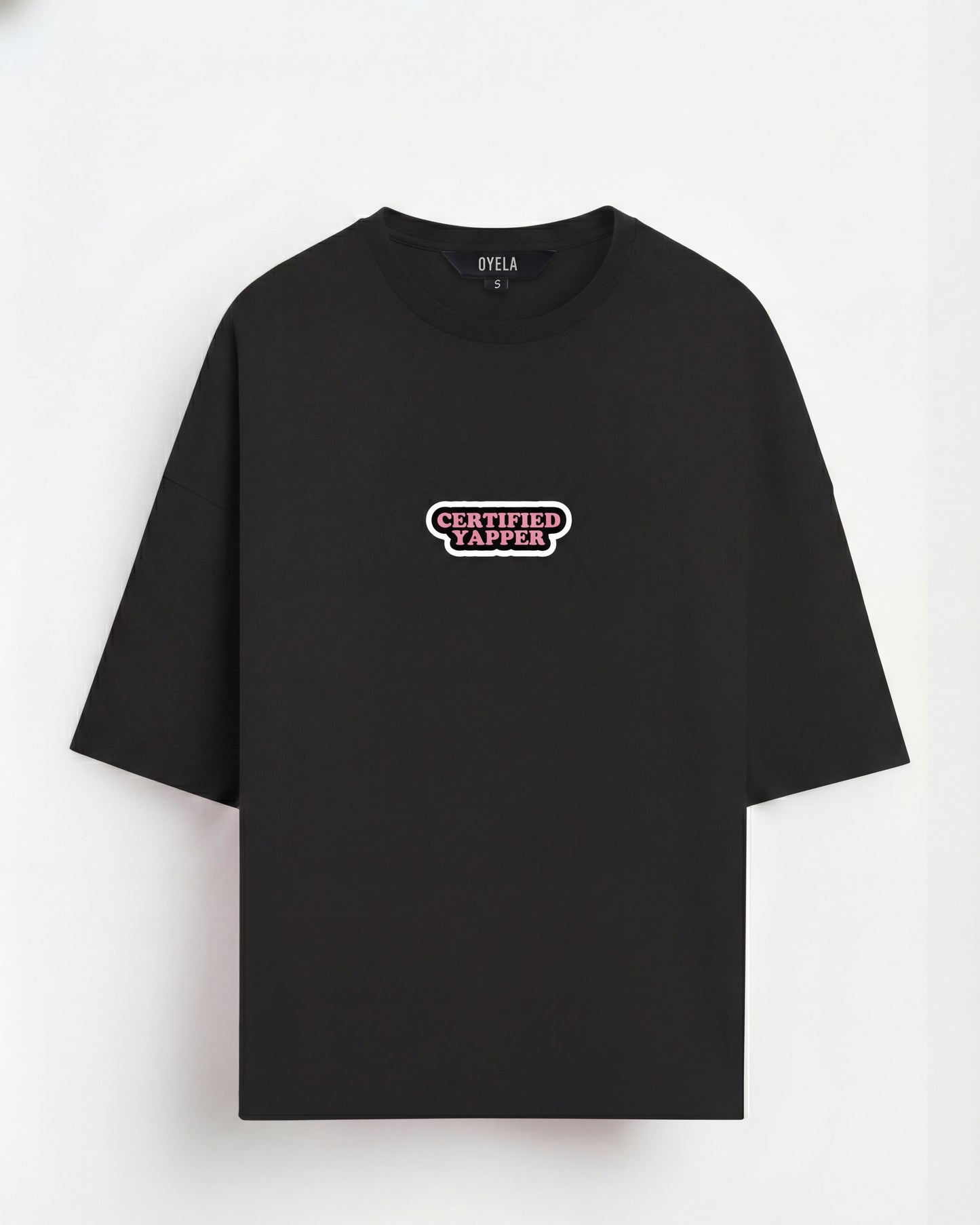 Certified Yapper Women's Oversized Tee - Black