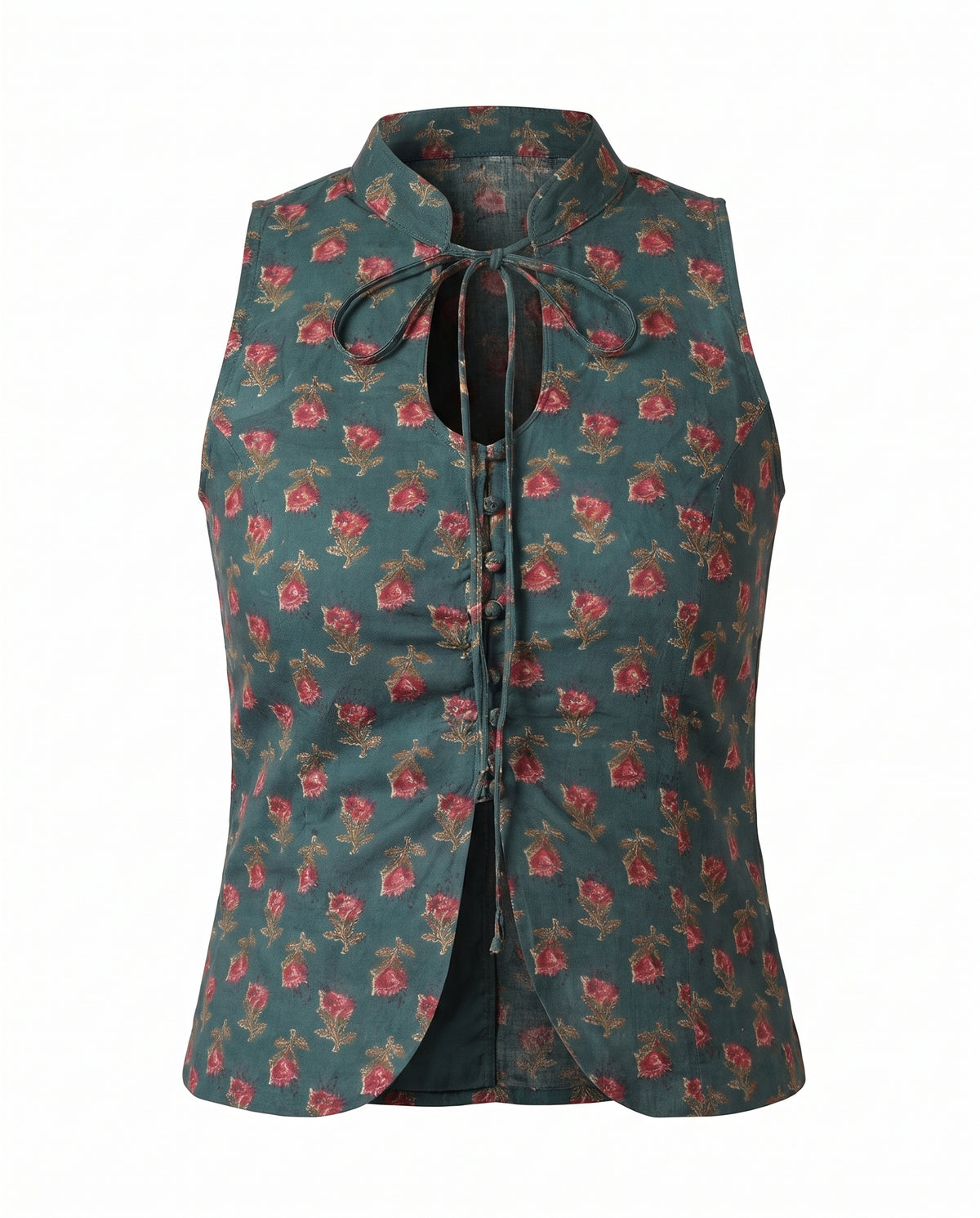 Firozi Green Keyhole Top