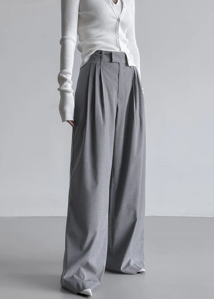 bottomwear,trousers,casual, casual chic,gen z,grey,pleated,belt,wide leg fit,wide leg,full length,,high rise	"OY2284	25110068GG"