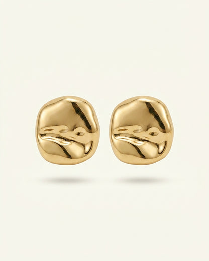 Gold finish stud earrings for women & girls