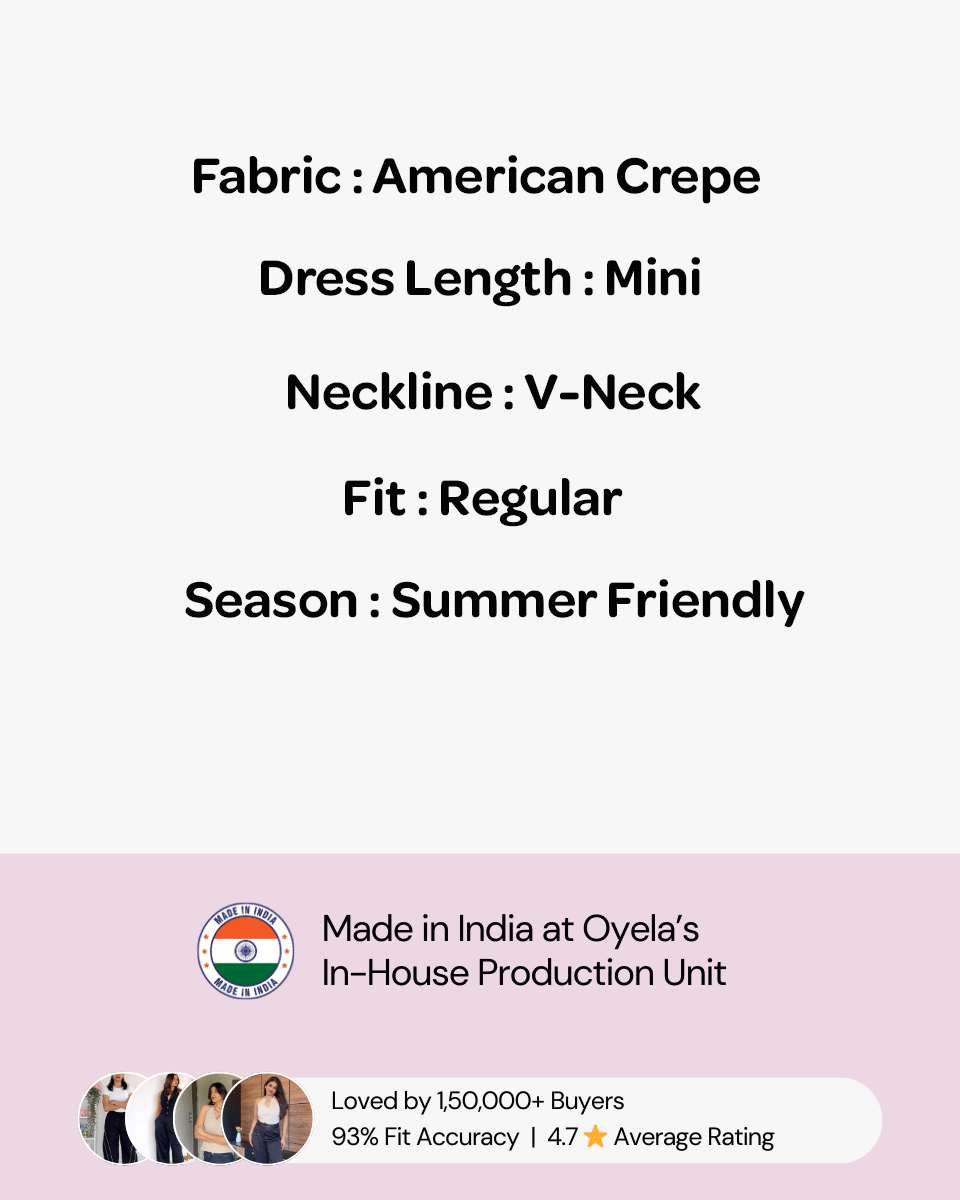 Flounced Neck A-Line Black Dress