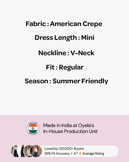 Flounced Neck A-Line Black Dress