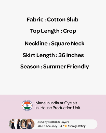 Ivory Co-Ord Set With Billowy Silhouette