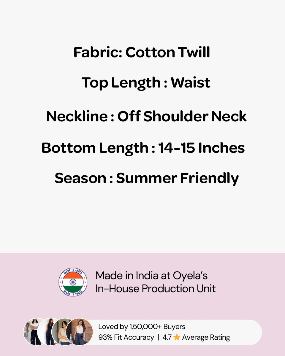 Off Shoulder Top And Pleated Skirt Set