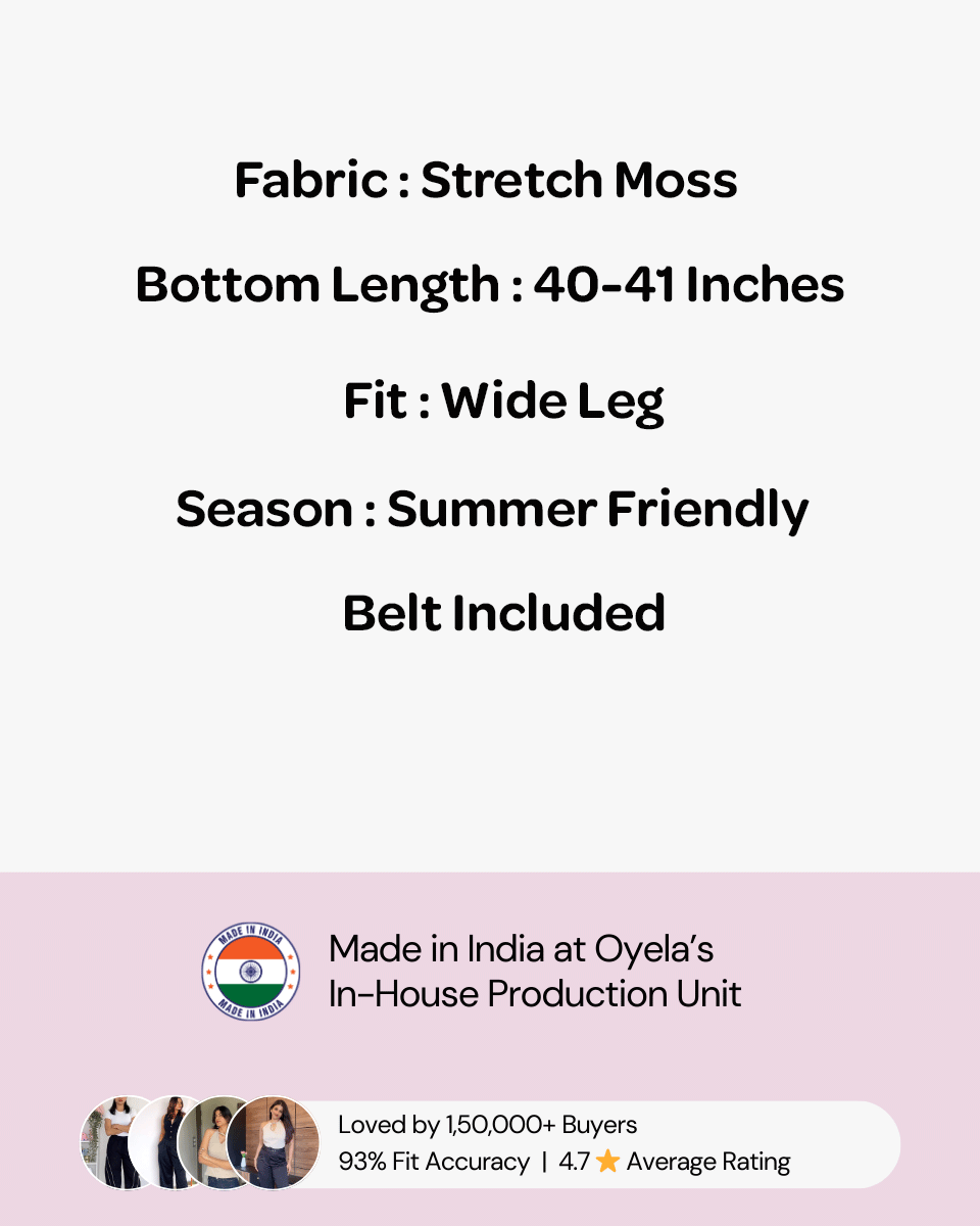 White Pleated Pants With Belt