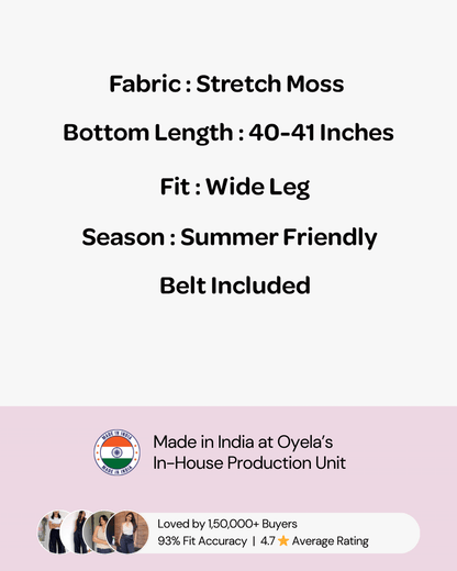 White Pleated Pants With Belt