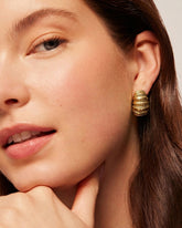 Stylish gold plated hoop earrings designs