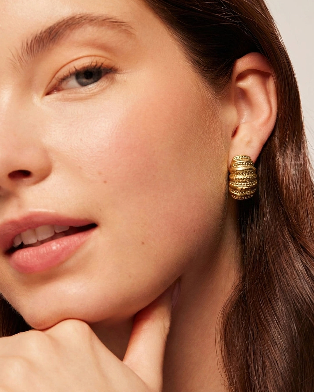Stylish gold plated hoop earrings designs