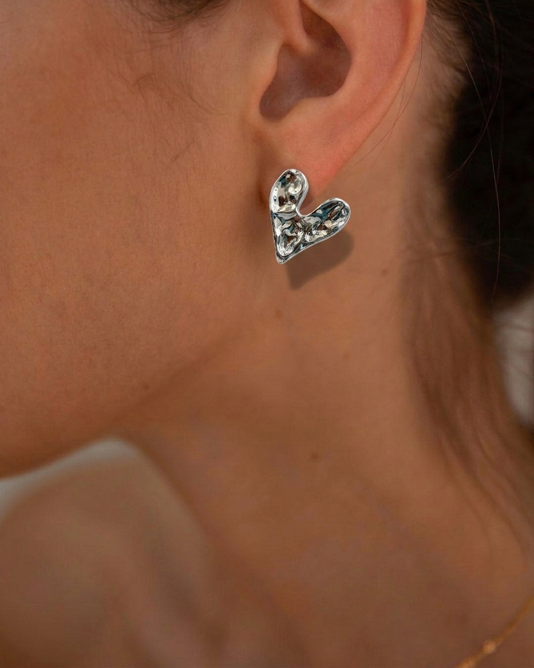 Silver plated stud earrings for women latest designs