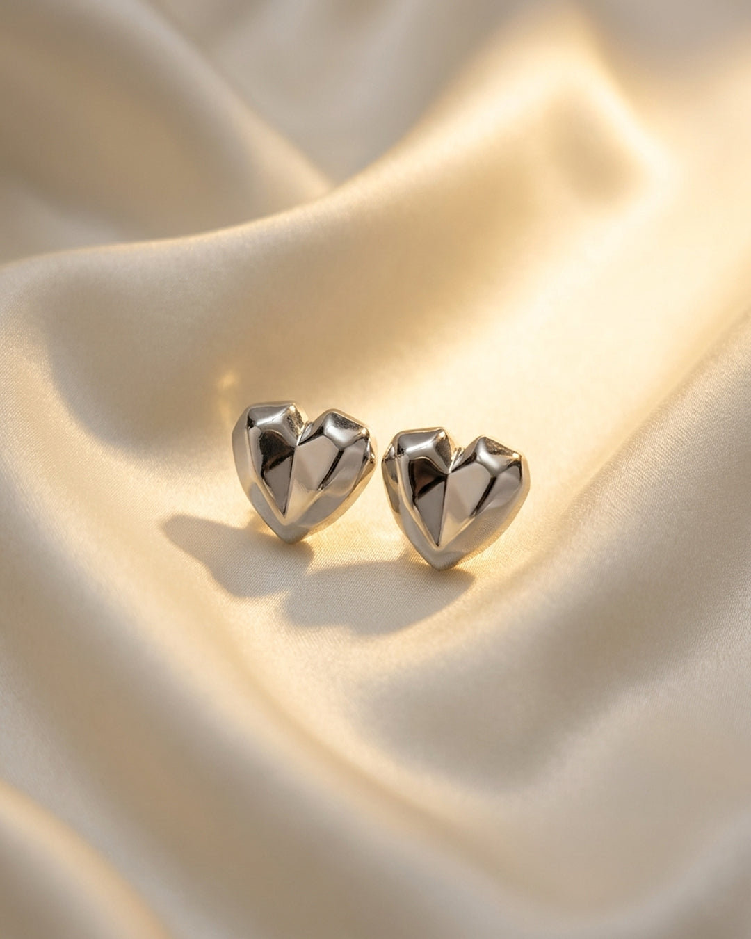 Heart shaped earrings for women