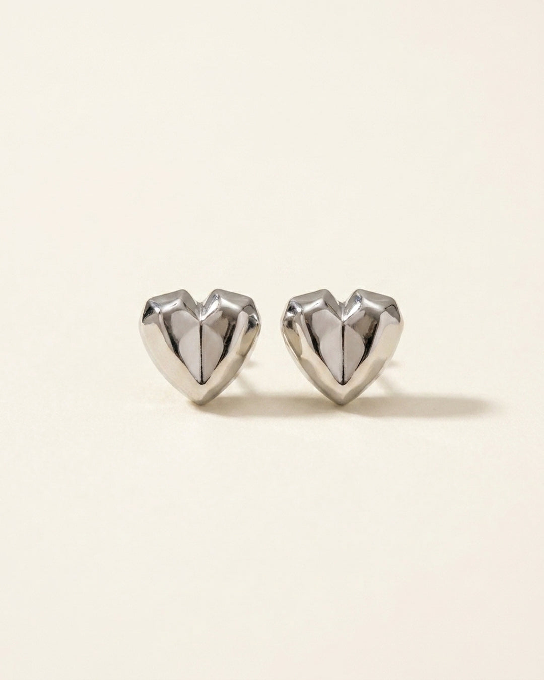 Silver plated stud earrings for women