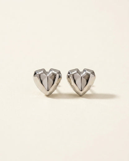 Silver plated stud earrings for women