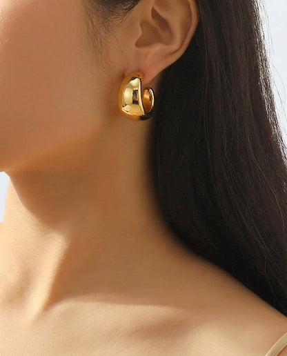 Chunky hoop earrings online