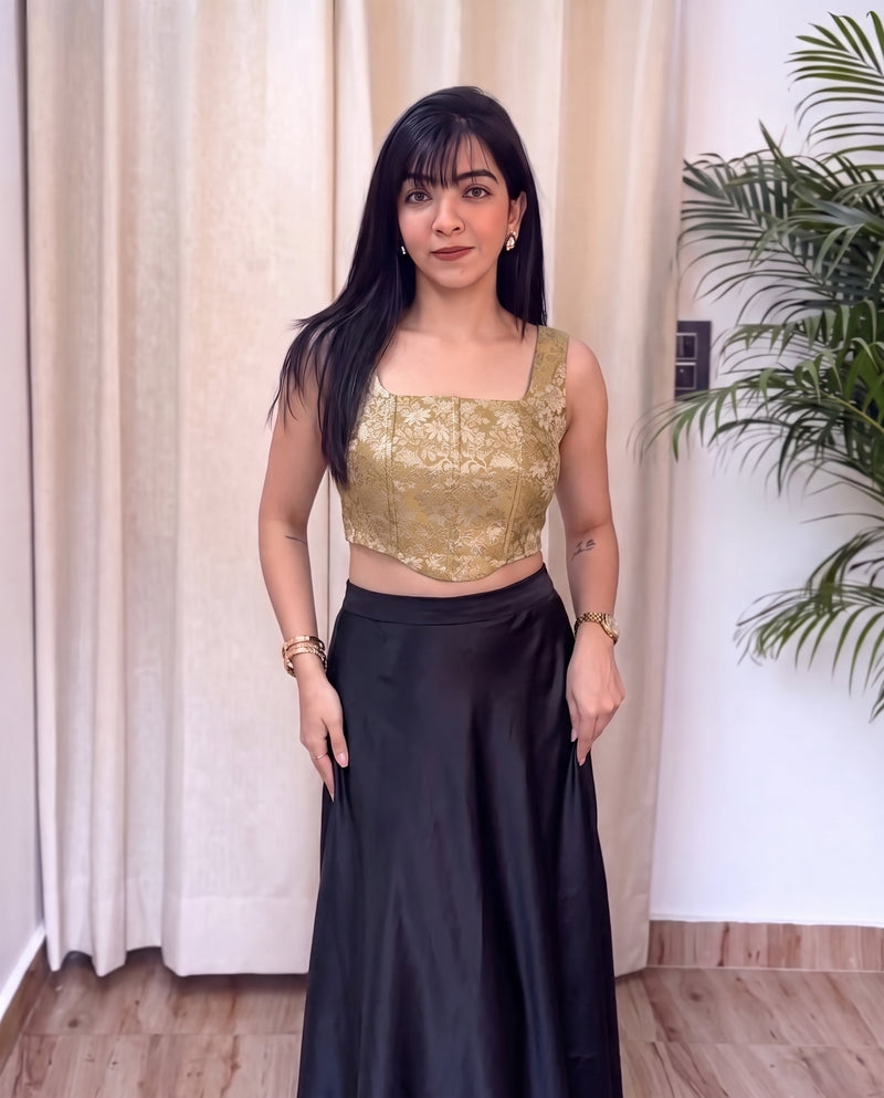 The K3G Poo Gold Corset Top
