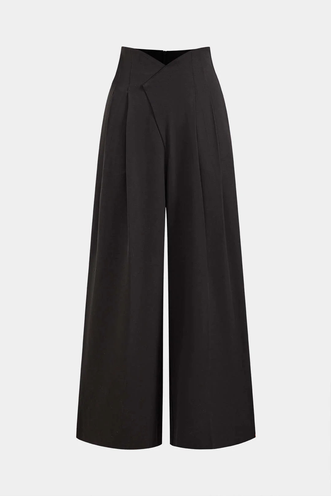 bottomwear,trousers,formal,gen z, summer,woven,twill,panelling,black,panelled,,wide leg fit,wide leg,full length,straight hem,high rise OY2048, 25110052GG