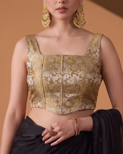 The K3G Poo Gold Corset Top