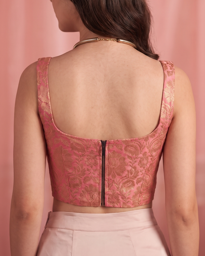 The K3G Poo Blush Pink Corset Top