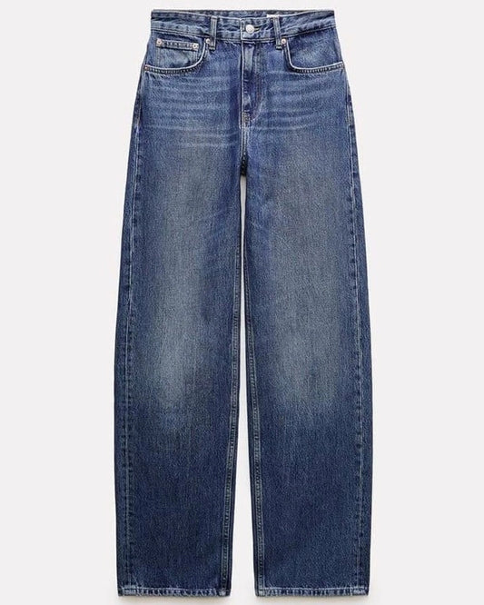 WHISKER STRAIGHT JEANS,blue, bottomwear, casual, denim, full length, high rise, jeans, straight fit, streetwear, summer, whiskers, woven,straight-fit-whiskers-jeans,Length- Full lengthWaist- Mid RiseFit- Straight FitColor- Blue No. of Pockets- 5Closure- Zip &amp; Button