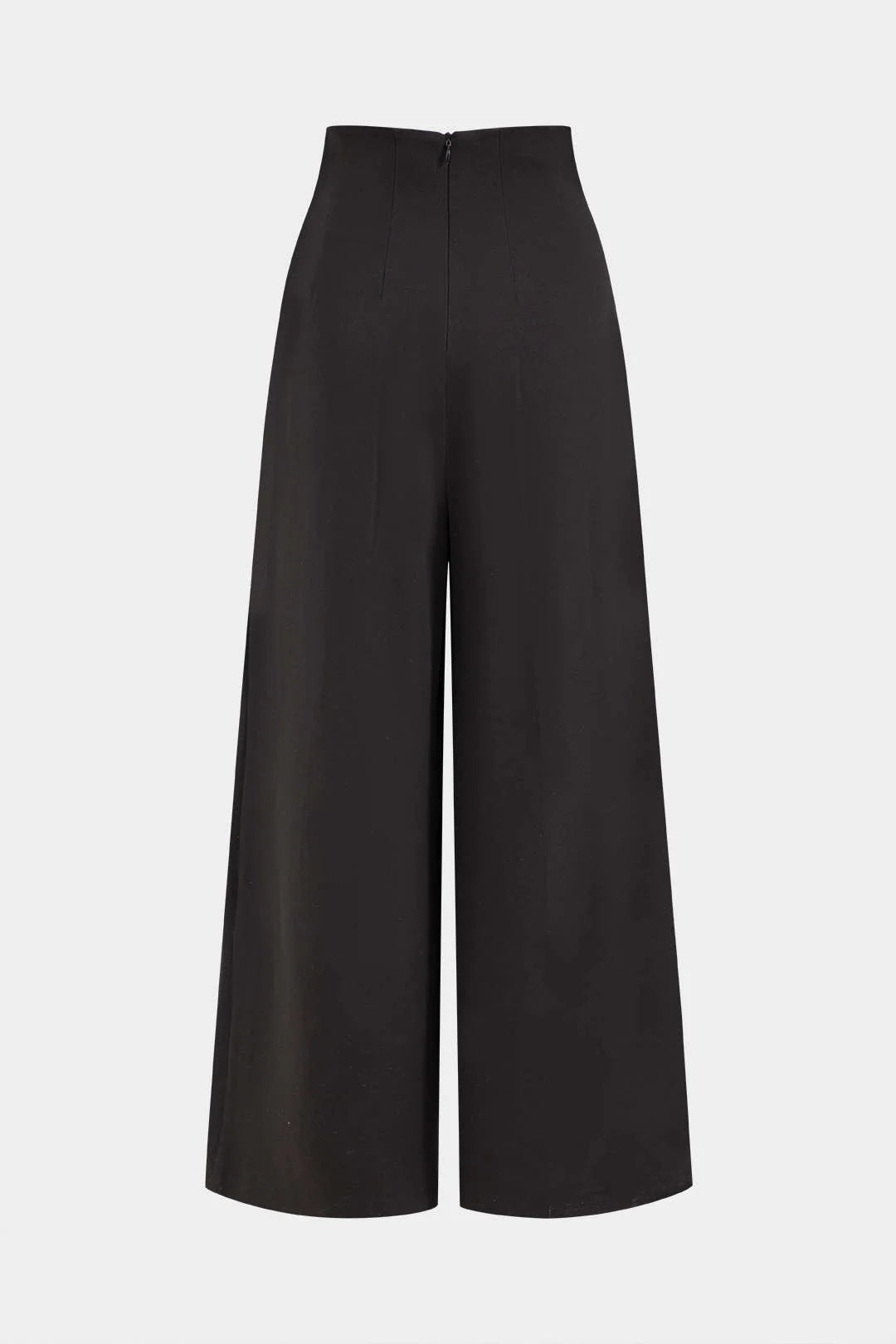 bottomwear,trousers,formal,gen z, summer,woven,twill,panelling,black,panelled,,wide leg fit,wide leg,full length,straight hem,high rise OY2048, 25110052GG