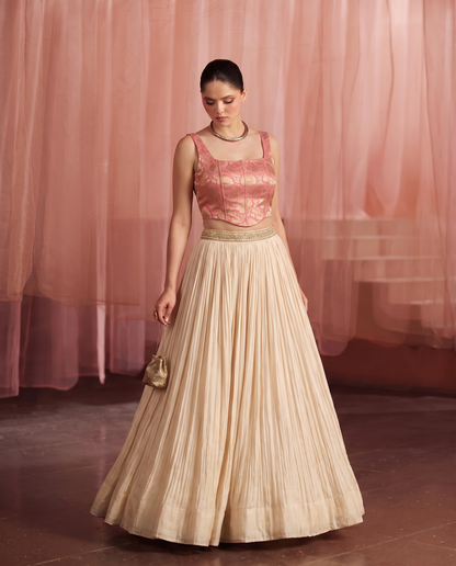 The K3G Poo Blush Pink Corset Top