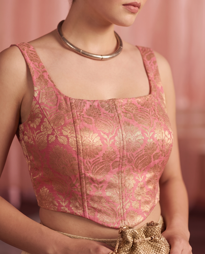 The K3G Poo Blush Pink Corset Top