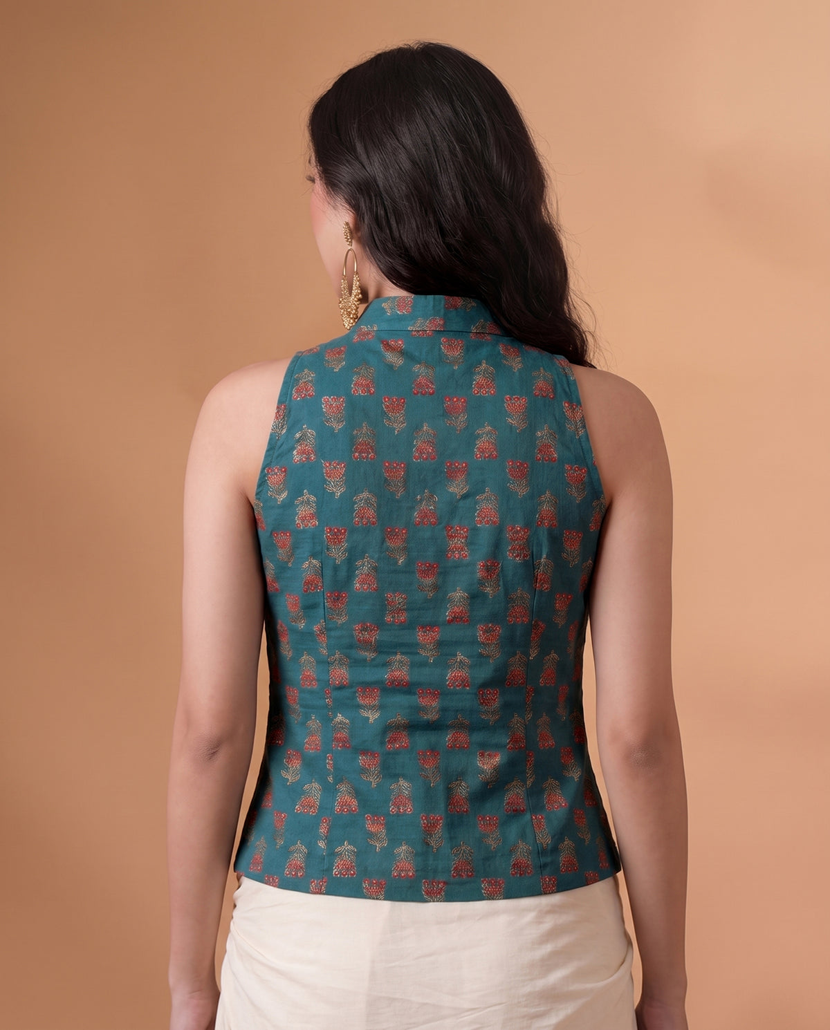 Firozi Green Keyhole Top