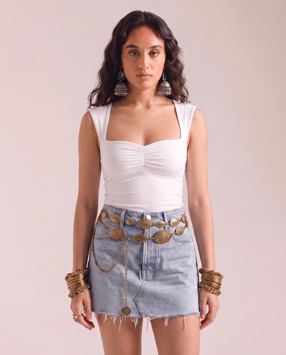 Hans Heart Neckline Top
