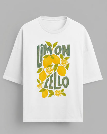 Limon Cello Women's Oversized Tee - White
