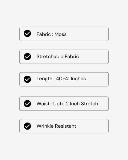 Smocked Detail Korean Black Trousers