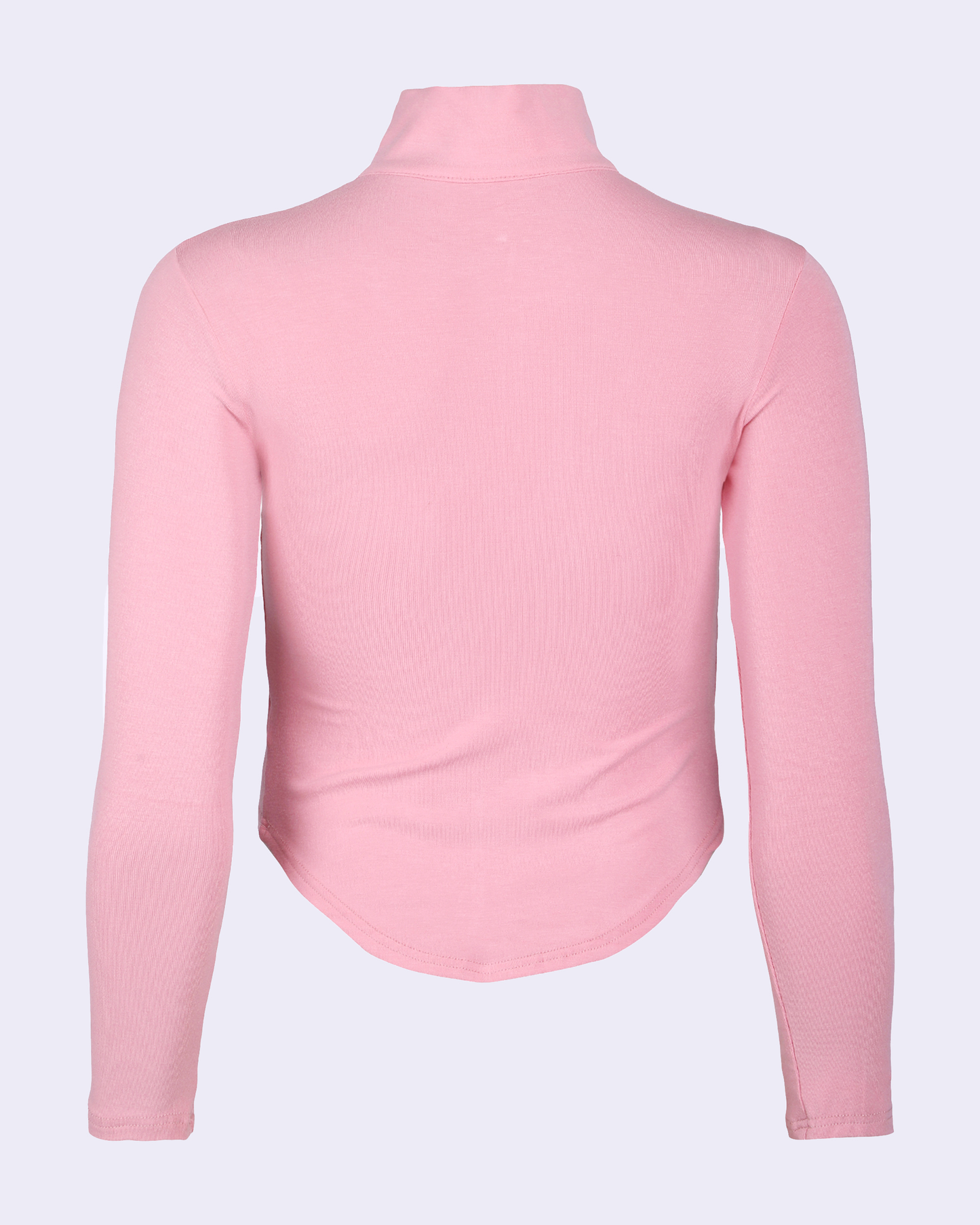 BABY PINK SOLID SLIM FIT TOP