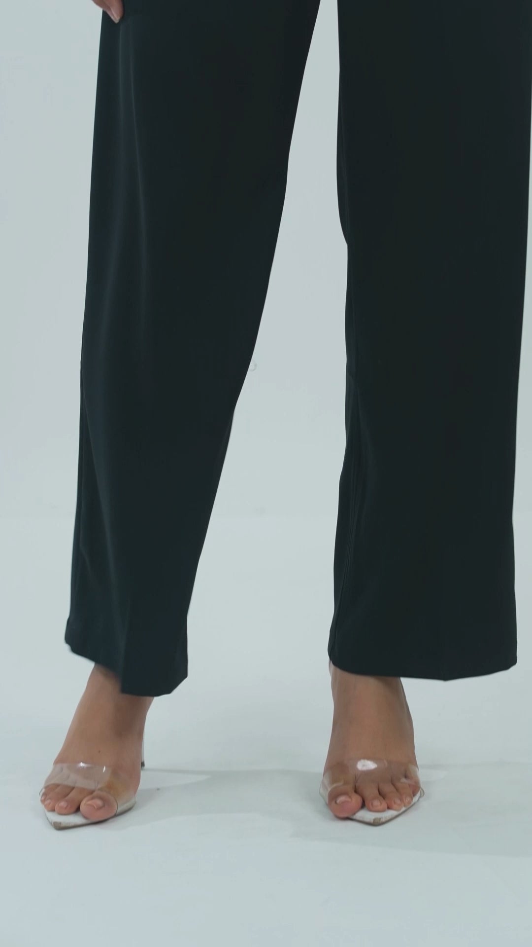 PLEATED PANT,black, bottomwear, casual, full length, high rise, pants, polyester, straight fit, streetwear, summer, wide leg, woven,pleated_pant_black,Color- BlackFabric- PolyesterFit- Relaxed Fit Type- Wide LegLength- Full Length(41in)Waist- High RiseClosure- Zip &amp; ButtonNo. of Pockets- 2Print- SolidDetail- Fabric panel at waist