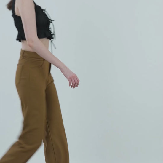 TEXTURED STRAIGHT PANTS,Color: Tan Brown
Fabric: Ribbed
Fit: Straight Fit 
Length: Full Length (41 inches)
Waist: Mid Rise
Closure: Zip & Button
No. of Pockets: 4,bottomwear,pants,semi-formal,woven,ribbed,tan brown,straight fit,straight,full length,mid rise,suited for influencer,textured-straight-pants-tan-brown